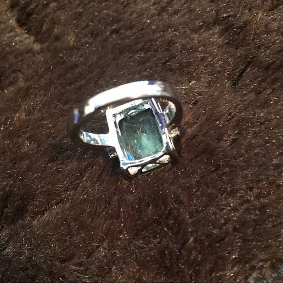 COPY - Aquamarine sterling silver ring - Size 8 - Picture 6 of 8